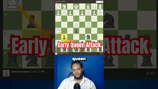 Early Queen attack #chess #chess #chesscom #chesstips #chessgame