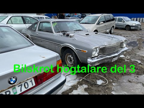 Cyklar till en bilskrot för att hitta högtalare (bilskrot högtalare del 3)