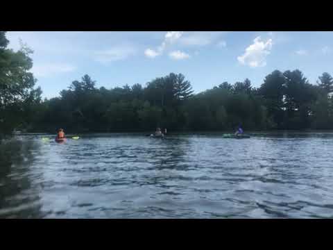 coming back into the channel to the boat launch and beach to pull out the yaks