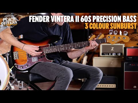 Бас-гитара FENDER VINTERA II '60S PRECISION BASS 3-COLOR SUNBURST - фото 1 - id-p2448772840