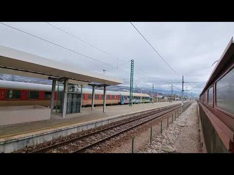 Siemens Smartron 80 036 "Khan Tervel" arriving in station Septemvri with fast train for Svilengra