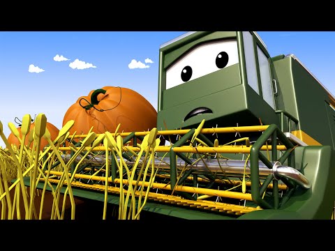 Harvey the HARVESTER's blade has snapped in half!  - Tom the Tow Truck of Car City Cartoon for Kids