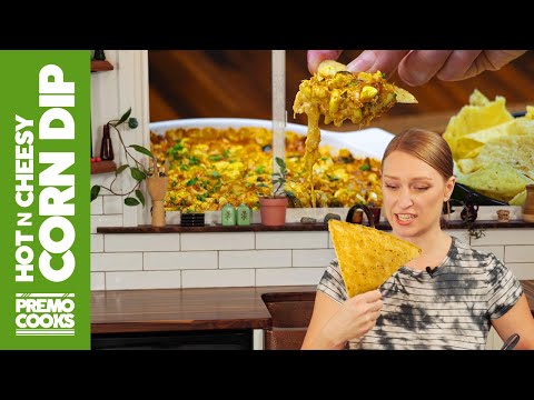 Sexy, Hot n' Cheesy Corn Dip RECIPE | 3-Cheese Poblano Corn Dip Appetizer