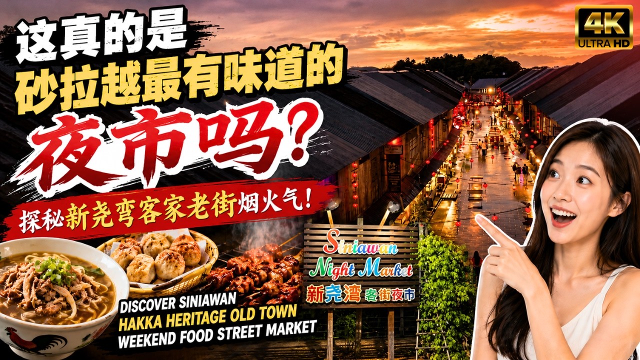 砂拉越古晋新尧弯客家老街夜市 Discover Siniawan Hakka Heritage Old Town Pedestrian Street Weekend Market Kuching
