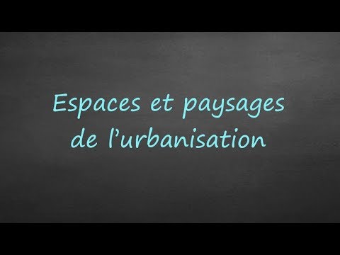 4th - Spaces and landscapes of urbanization