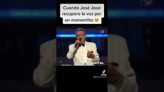 Jose Jose recupera la voz por un momento