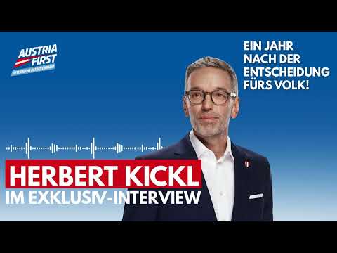 Herbert Kickl im AUSTRIA FIRST Exklusiv-Interview – 1 Jahr Entscheidung für das Volk