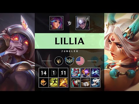 Lillia Jungle vs Diana - NA Challenger Patch 25.13