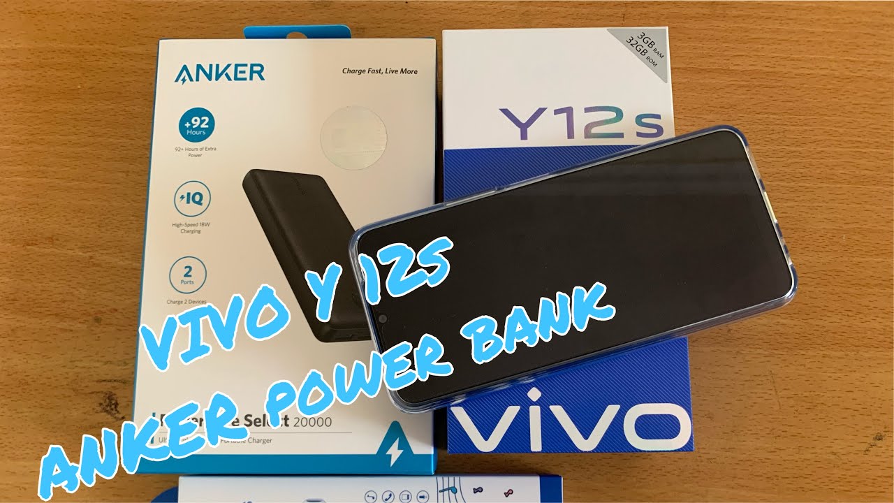 VIVO Y12s & ANKER POWER BANK UNBOXING
