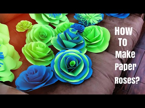 How To Make Paper Roses | DIY Rose Tutorial | Small Size Paper Roses