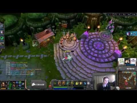 Bjergsen - Nidalee vs Ziggs Mid Challenger Ranked solo queue