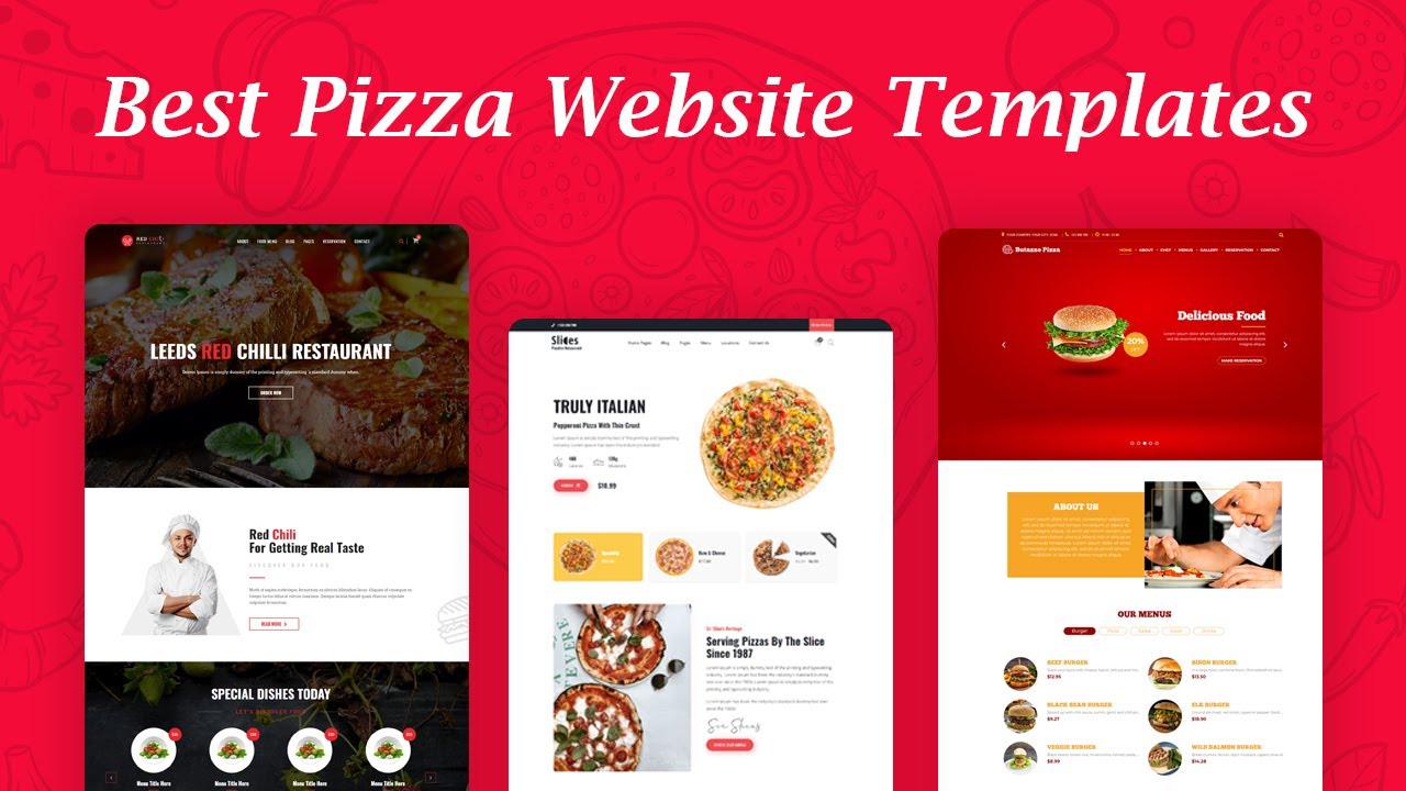 Best Pizza Website Templates 2021