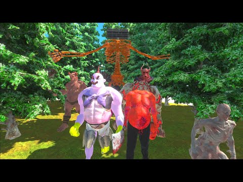 Primates + Majin Boo Defy Infernals + Siren Head -BONUS Siren Head vs Wendigo - Animal Revolt Battle
