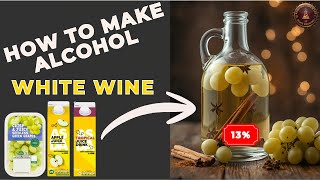 How To Make Alcohol (White Wine From Asda Juice & Fresh Grapes)