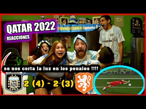 ARGENTINA 2 (4) PAISES BAJOS ( HOLANDA ) 2 (3) - Reacciones de Hinchas ARGENTINOS - QATAR 2022