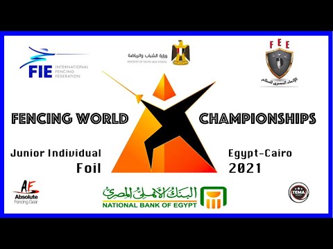 Fencing World Championships Egypt Cairo 2021 - Junior Individual Foil Piste Blue