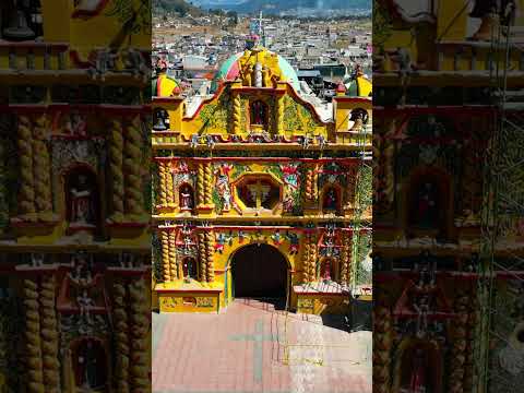 ¡La IGLESIA más COLORIDA del MUNDO! 🌈🇬🇹 #T2Mesoaméric