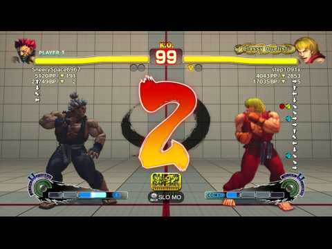 SSFIVAE~ Akuma (SneerySpace6967) vs.  Ken (step1091x) HD