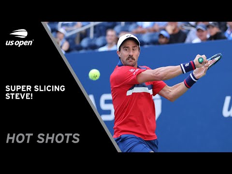 Steve Johnson Slices His Way Past Monfils! | 2021 US Open