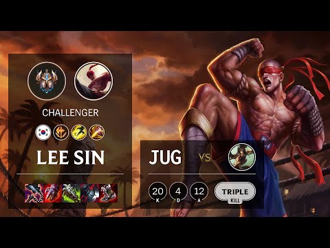 Lee Sin Jungle vs Nidalee - KR Challenger Patch 11.16
