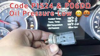 Ram 1500 Engine Oil Pressure Out Of Range (Camshaft Advance) - Code P1524 - Easy Fix