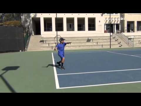 2013-03-31 tennis practice-match ganesh seth kim 13yr