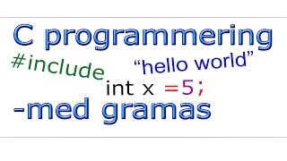 C programmering svenska - 23 - Skriva till en fil