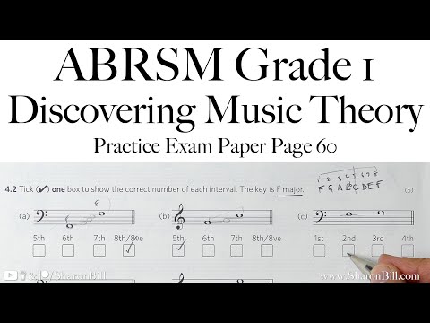 ABRSM Discovering Music Theory Grade 1 Practice Exam Paper Page 60 with Sharon Bill