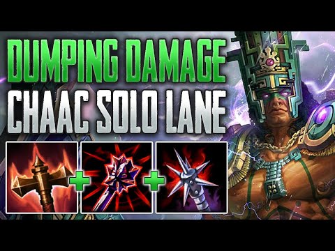 HIGHEST DAMAGE WARRIOR? Chaac Solo Gameplay (SMITE Conquest A-Z)