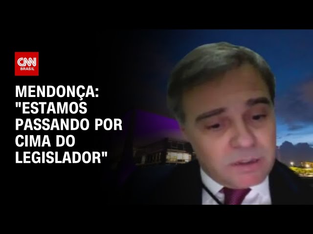 Mendonça: "Estamos passando por cima do legislador" | CNN ARENA