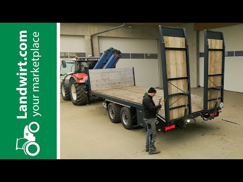 Selbst gebauter Tieflader