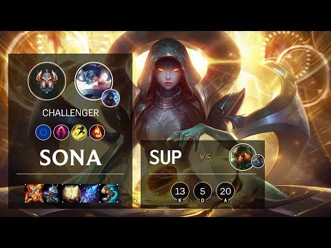 Sona Support vs Nautilus - EUW Challenger Patch 10.3