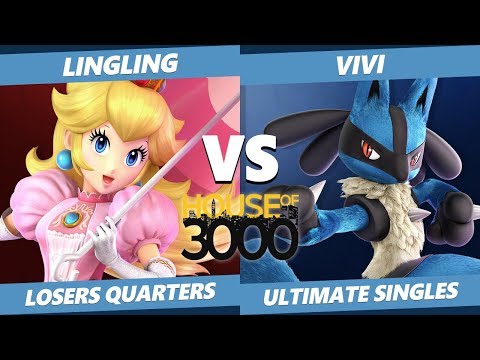 Xeno 204 Losers Quarters - LingLing (Peach) Vs. Vivi (Lucario) Smash Ultimate - SSBU