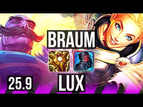 BRAUM & Varus vs LUX & Caitlyn (SUP) | KR Master | 25.9