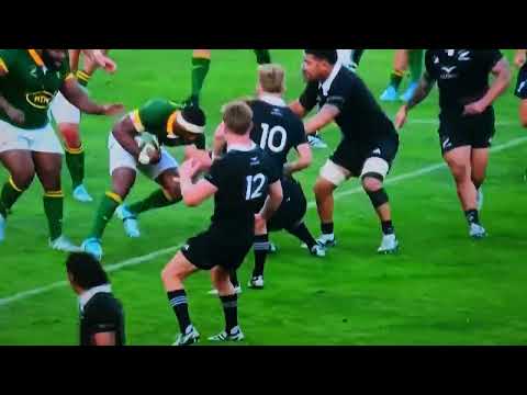 Magic Moments. Siya Kolisi putting Sam Cane down. Rugby Champs 24