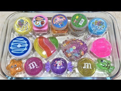 Mixing Store Bought Slime into Clear Slime | Slimesmoothie | Satisfying Slime Video