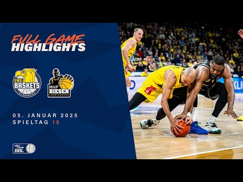 EWE Baskets Oldenburg vs. MHP RIESEN Ludwigsburg - Full Game Highlights - Spieltag 15, 2024/25