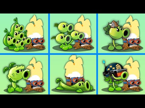 6 Best Pair PEA & Torchwood Plant Battlez - Who Will Win ?  PvZ 2 Team Plant Battlez