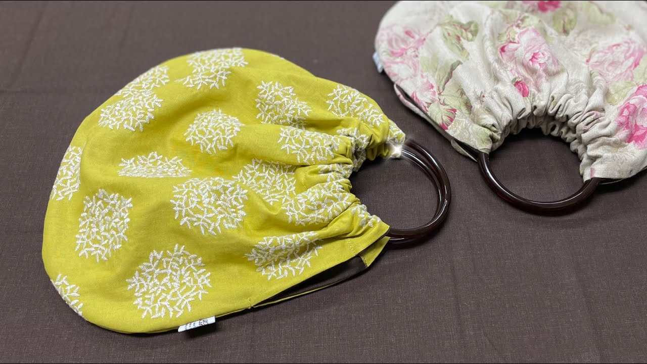 【100均】リング持ち手の簡単バッグを作ってみた/I made a simple bag with a ring handle