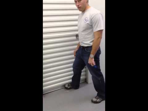 Part of a video titled How To Properly Lock your Storage Unit - YouTube
