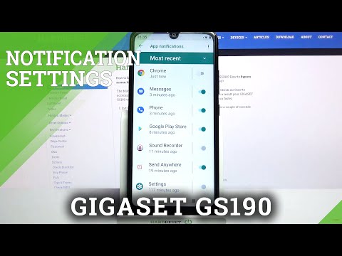 GIGASET GS190 – Turn On & Disable Apps Notifications in Settings