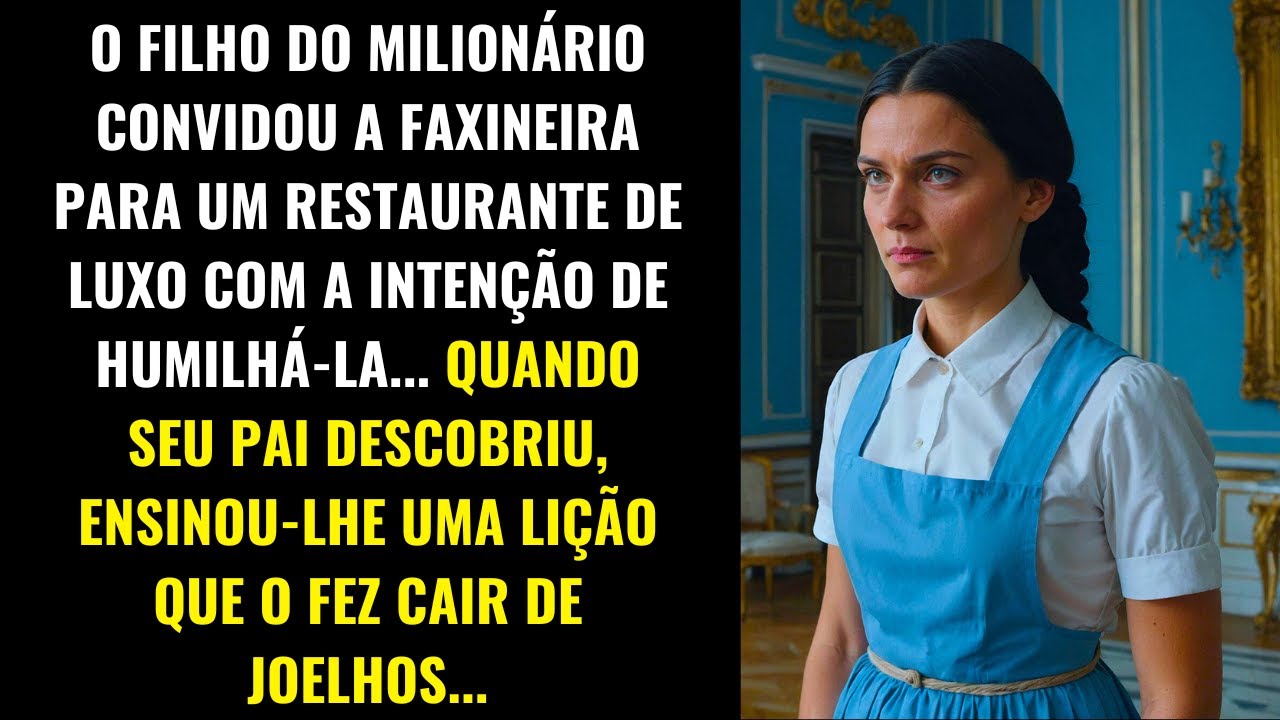 O FILHO DO MILIONÁRIO HUMILHOU A FAXINEIRA, MAS SEU PAI LHE DEU UMA DURA LIÇÃO...