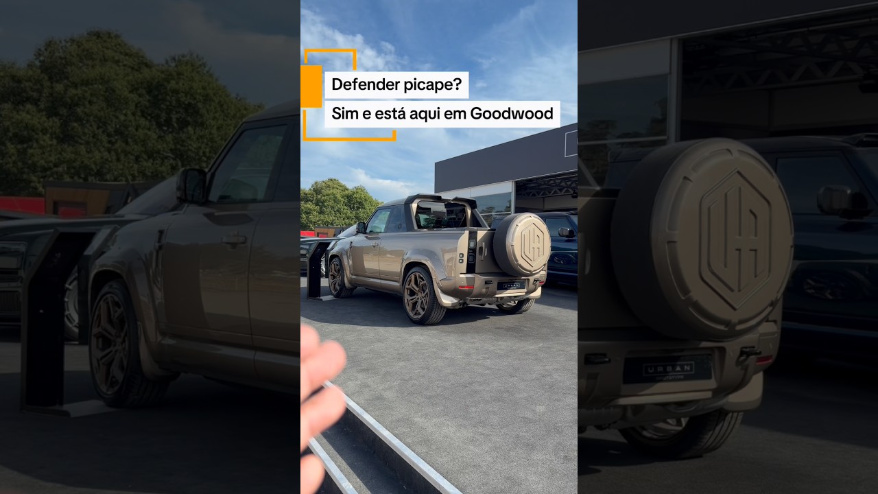 ATENÇÃO PICAPEIRO. Teria um Defender picape? Veja se gosta do que gravei aqui em Goodwood.
