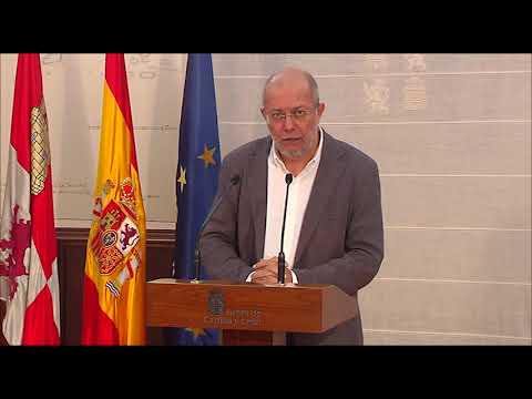 Comparecencia de Francisco Igea en la que pronunciaba el llamamiento