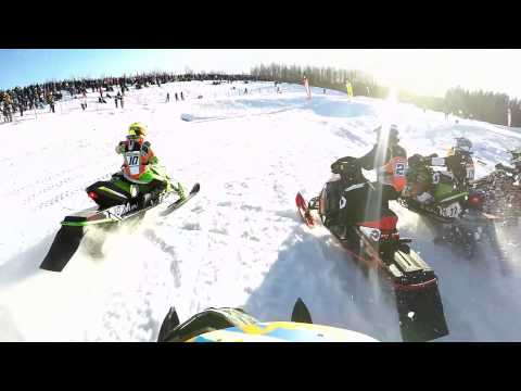 Adam Renheim crash FIM Snowcross World Championship 2015