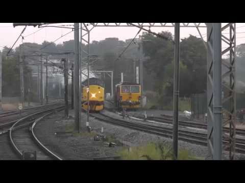 37518/37668  passing 37606/37602 with 57002/37605/37604 DIT 6K73 flasks, 22nd Sept. 2014 THRASH !!