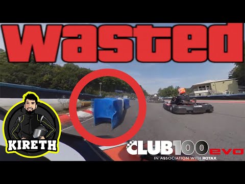 This Barrier DESTROYED Me At Buckmore Park 😐 - Club 100 Karting With 360 Camera!