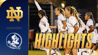 #2 Irish Score 4 Straight to Down #5 Florida State | Highlights | Notre Dame Women's Soccer