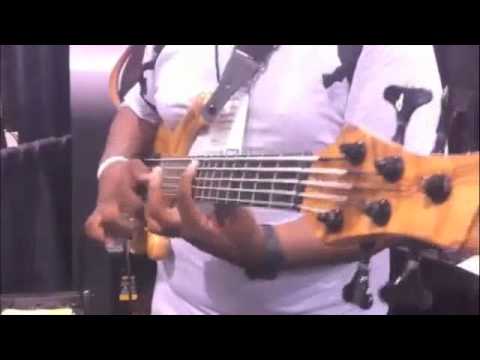 Dameon Reeves visits Marleaux BassGuitars @ NAMM 2011