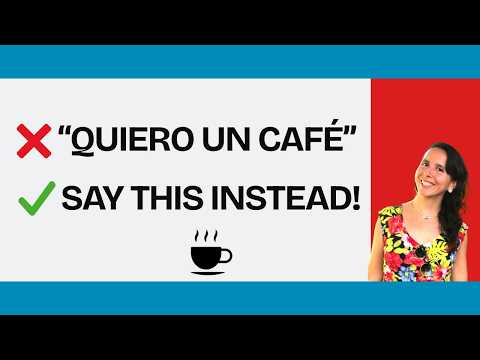 How to order coffee the right way in Spanish!☕